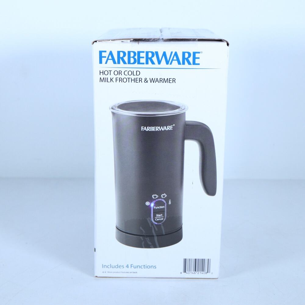 Faberware Milk Frother Warmer 4 Functions, Hot or Cold, New In Box - Picture 2 of 3